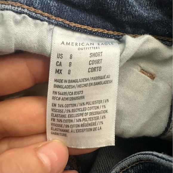 American Eagle Outfitters Mom Jean Blue size 8 Short - Picture 6 of 8